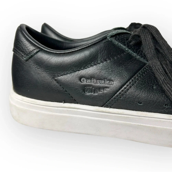 Onitsuka Tiger Asics Lawnship 2.0  Black Lace Up Sneaker - Picture 8 of 9